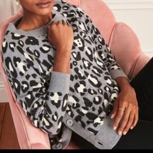 Stella & Dot Leopard Print Sweater